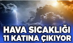 Hava sıcaklığı 11 katına çıkıyor