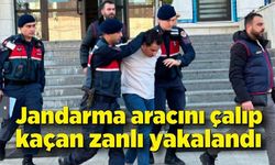 Jandarma aracını çalan şüpheli yakalandı