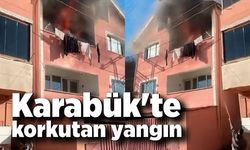 Karabük'te korkutan yangın; Kısa sürede tüm eve yayıldı