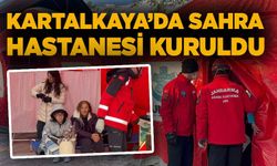 Kartalkaya'da sahra hastanesi kuruldu