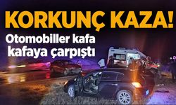 Otomobiller kafa kafaya çarpıştı: 8 yaralı