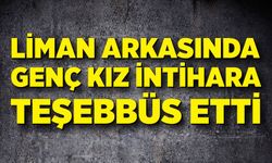 Liman arkasında intihar girişimi! Genç kız ikna edildi