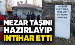 Emekli öğretmen mezar taşını hazırlayıp intihar etti