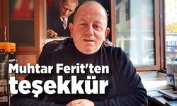 Muhtar Ferit'ten teşekkür