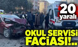 Okul servisi faciası: 20 yaralı