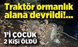 Traktör ormanlık alana devrildi: 2 ölü, 2 yaralı