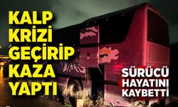 Kalp krizi geçirip kaza yapan sürücü hayatını kaybetti