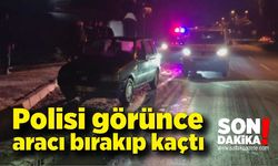 Bartın'da "pes" dedirten olay: Polisi görünce aracı bırakıp kaçtı