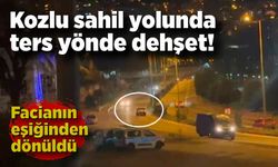 Kozlu sahil yolunda ters yönde dehşet: Facianın eşiğinden dönüldü