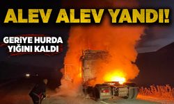 Alev alev yandı: Geriye hurda yığını kaldı