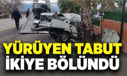 Yürüyen tabut ikiye bölündü