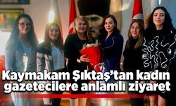 Kaymakam Şıktaş’tan kadın gazetecilere anlamlı ziyaret