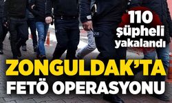 Zonguldak'ta FETÖ operasyonu: 110 şüpheli yakalandı