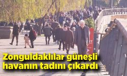 Zonguldaklılar sıcak ve güneşli havanın tadını çıkardı