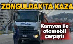 Zonguldak'ta kaza: Kamyon ile otomobil çarpıştı