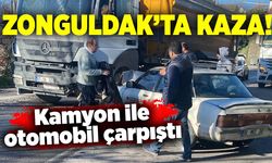 Zonguldak'ta kaza: Kamyon ile otomobil çarpıştı