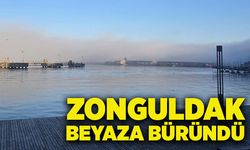 Zonguldak beyaza büründü