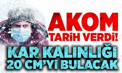 AKOM tarih verdi: Kar kalınlığı 20 cm'yi bulacak!