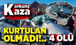 Korkunç kazada kurtulan olmadı! 4 ölü