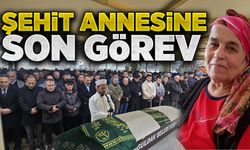 Şehit annesine son veda