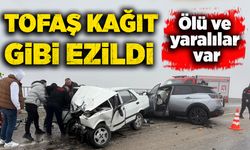 Tofaş kağıt gibi ezildi: 1 ölü, 2 yaralı