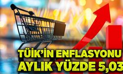 TÜİK’in enflasyonu aylık yüzde 5,03