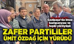 Zafer Partililer Ümit Özdağ için yürüdü: Gazipaşa’da imza kampanyası ve tepki yürüyüşü