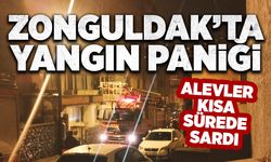 Zonguldak’ta yangın paniği: Çatı katı yandı!