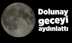 Dolunay geceyi aydınlattı, görsel şölen sundu