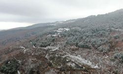 Kastamonu’da sonbahar ve kış aynı karede yer aldı