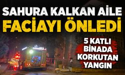 Sahura kalkan aile faciayı önledi: 5 katlı binada korkutan yangın
