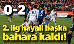2. lig hayali başka bahara kaldı! Zonguldakspor FK: 0 - Kahramanmaraş İstiklalspor: 2