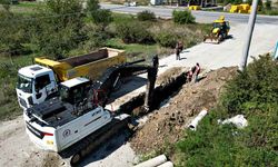 4 bin 379 metre kanalizasyon hattı çekildi