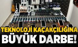 Kaçakçılık operasyonunda çok sayıda telefon ve elektronik eşya ele geçirildi
