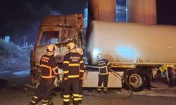 LPG tankerinde dolum sırasında yangın çıktı