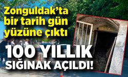 Zonguldak’ta bir tarih gün yüzüne çıktı: 100 yıllık sığınak açıldı!
