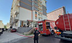 Düzce'de 6 katlı binada korkutan yangın