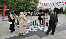 Kent meydanı spor sahasına döndü