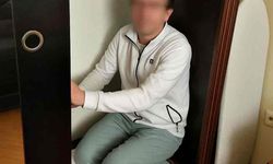 Aranan şahıs saklandığı gardıropta yakalandı
