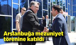 Arslanbuğa mezuniyet törenine katıldı