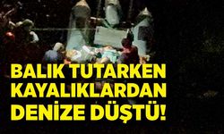 Balık tutarken kayalıklardan denize düşen genç yaralandı