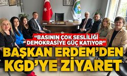Başkan Erdem’den KGD’ye ziyaret: “Basının çok sesliliği demokrasiye güç katıyor”