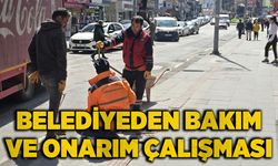 Belediyeden bakım ve onarım çalışması