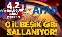 Beşik gibi sallandı! AFAD duyurdu: 4.2 büyüklüğünde deprem