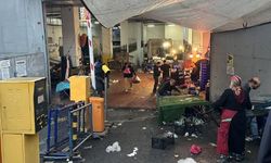 Kapalı pazar yeri havalandırmasına biber gazı sıkıp kaçtı