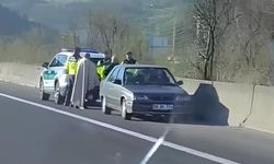 Kilometrelerce mesafe ters şeritten gitti: 9 bin TL ceza yedi