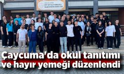 Çaycuma'da okul tanıtımı ve hayır yemeği düzenlendi