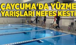 Çaycuma'da yüzme yarışları nefes kesti