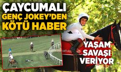 Çaycumalı genç jokeyden kötü haber: Yaşam savaşı veriyor