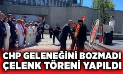 CHP geleneğini bozmadı, çelenk töreni yapıldı
